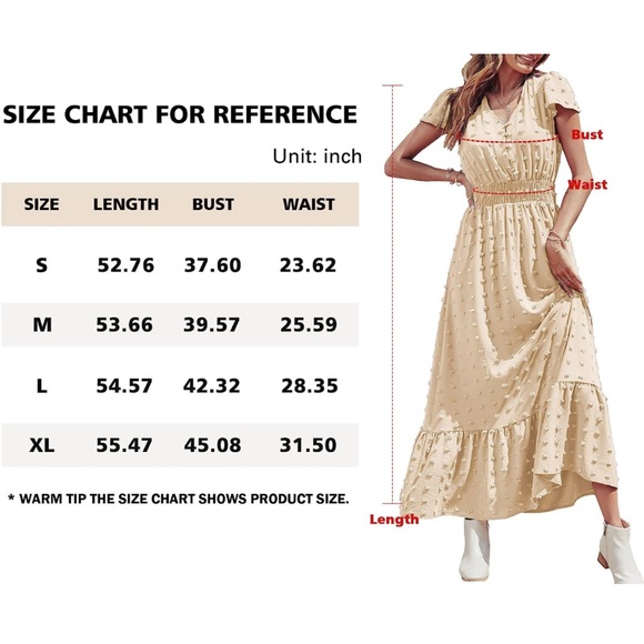 Cream Maxi Dress - Picture 2 of 3